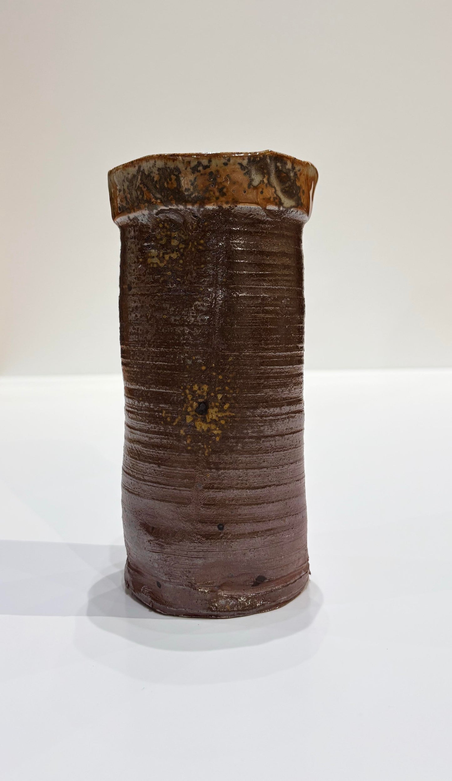 Brown Canister Vase