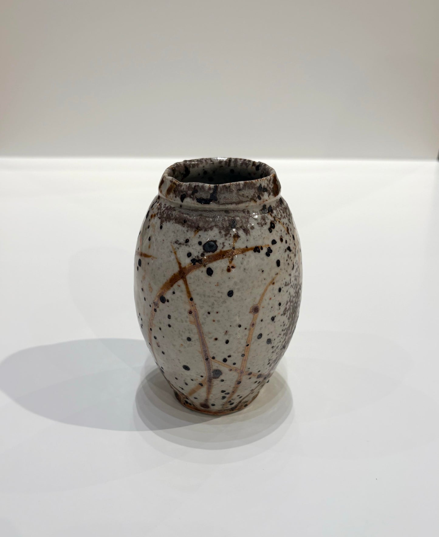 Small Vase with Brown Markings