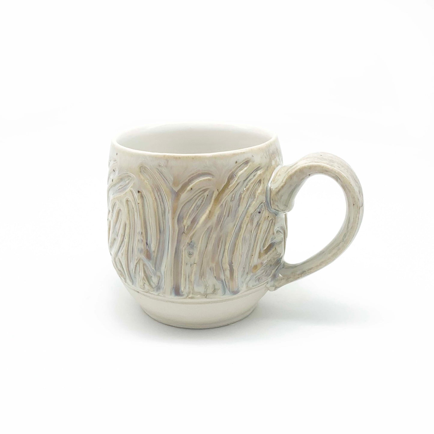 Iridescent Carved Mug