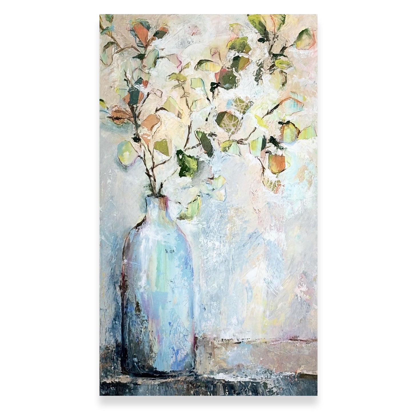 Leaves in Blue Vase