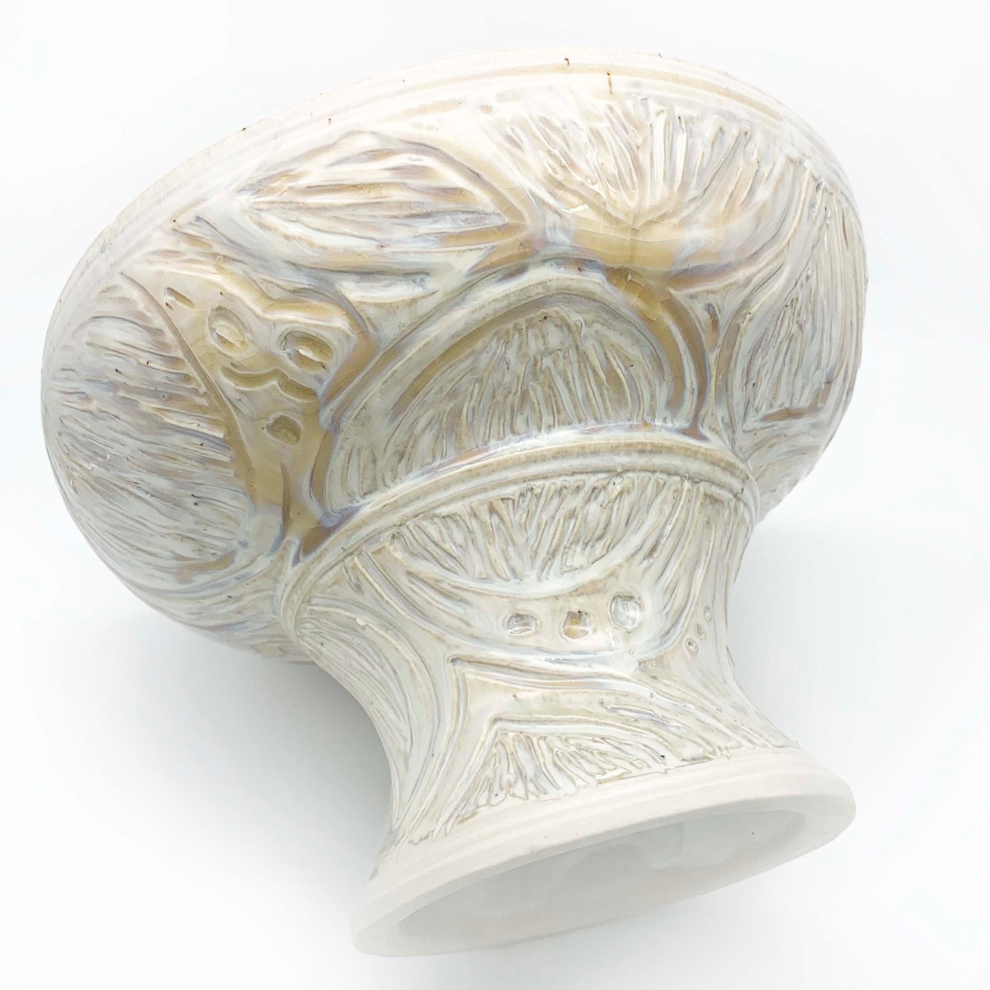 A Drink Well Collection : Iridescent Footed Bowl - Large
