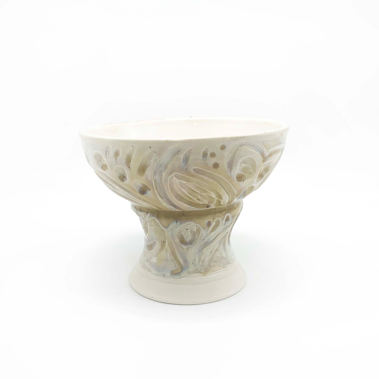 A Drink Well Collection : Iridescent Footed Bowl - Small