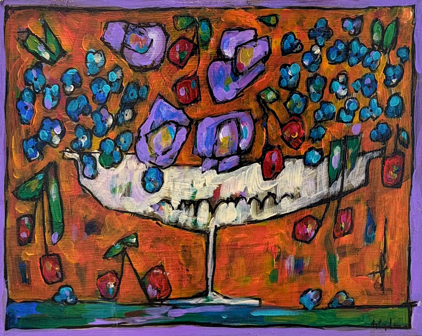 Hydrangea, Roses, & Cherries