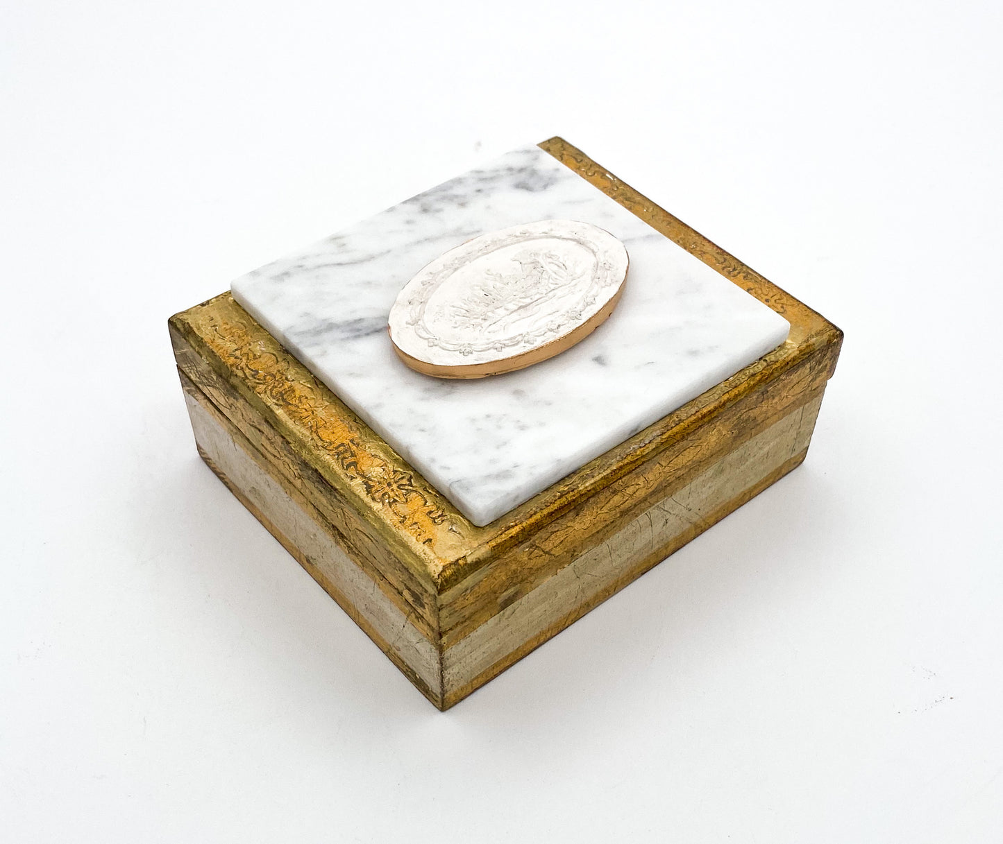 Pheasant Intaglio on Marble Box