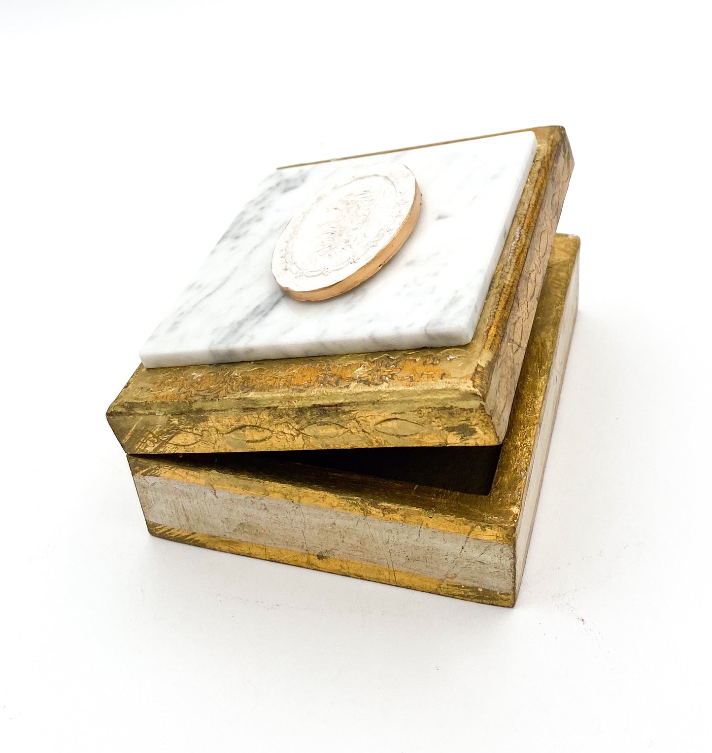 Pheasant Intaglio on Marble Box