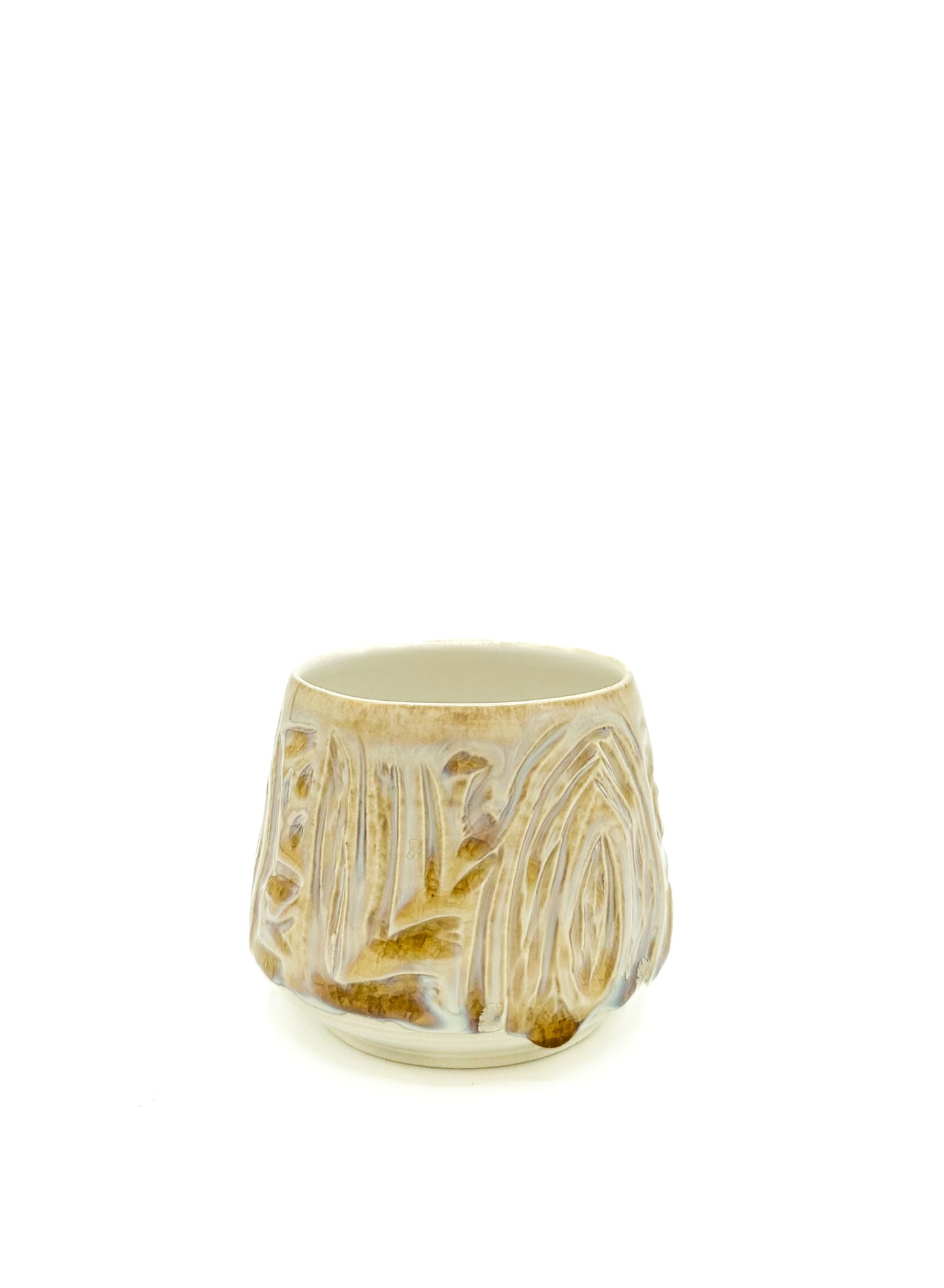A Drink Well Collection : Iridescent Carved Sipper