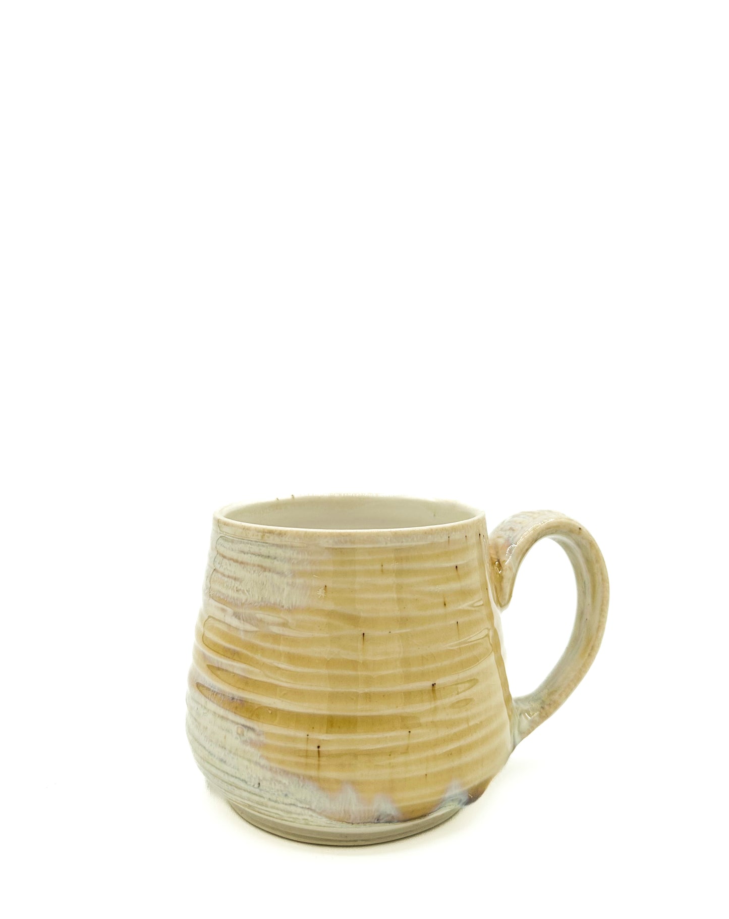 Iridescent Ribbed Mug