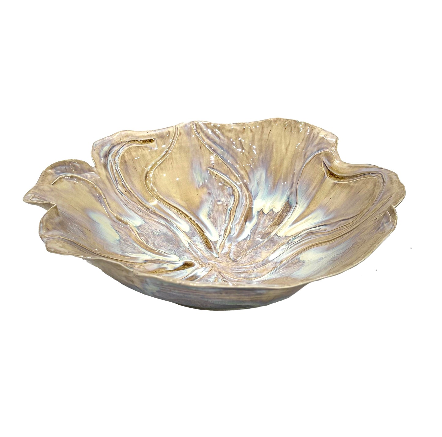 Honey Celadon Altered Bowl