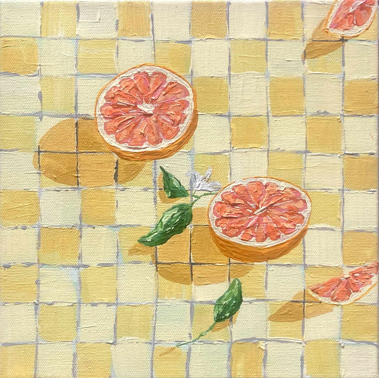 Grapefruit on Checkers