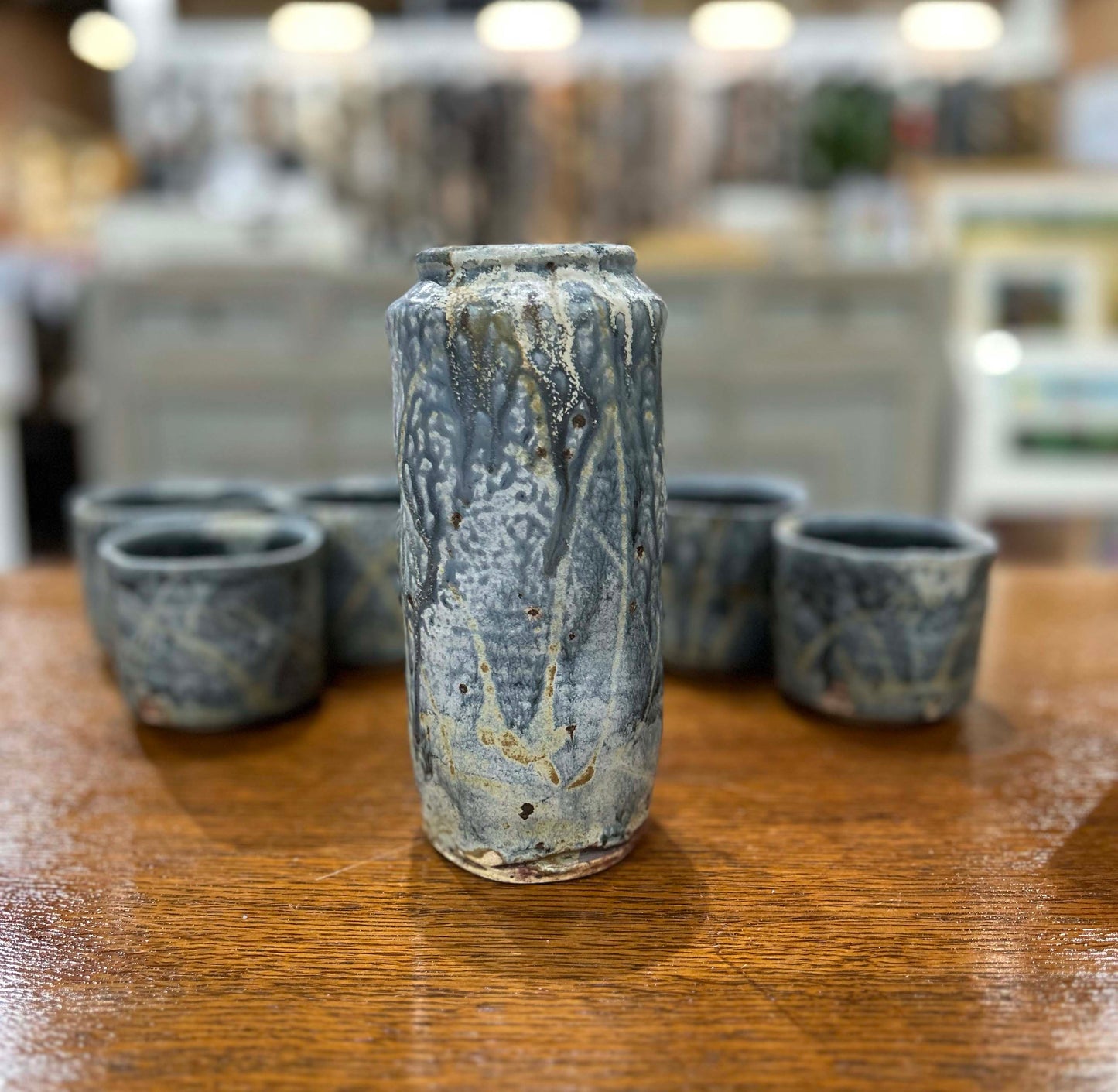 Blue Ash Vase