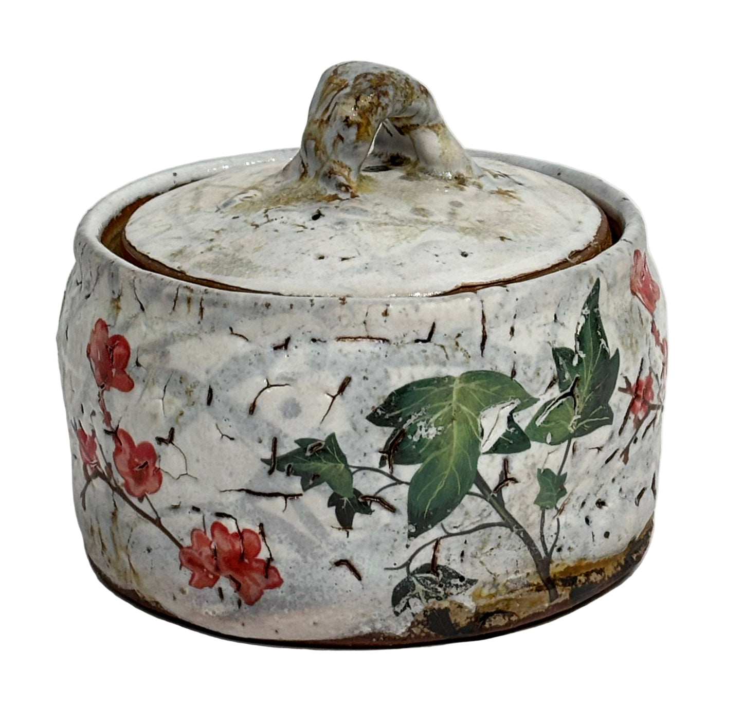 Floral Canister with Lid