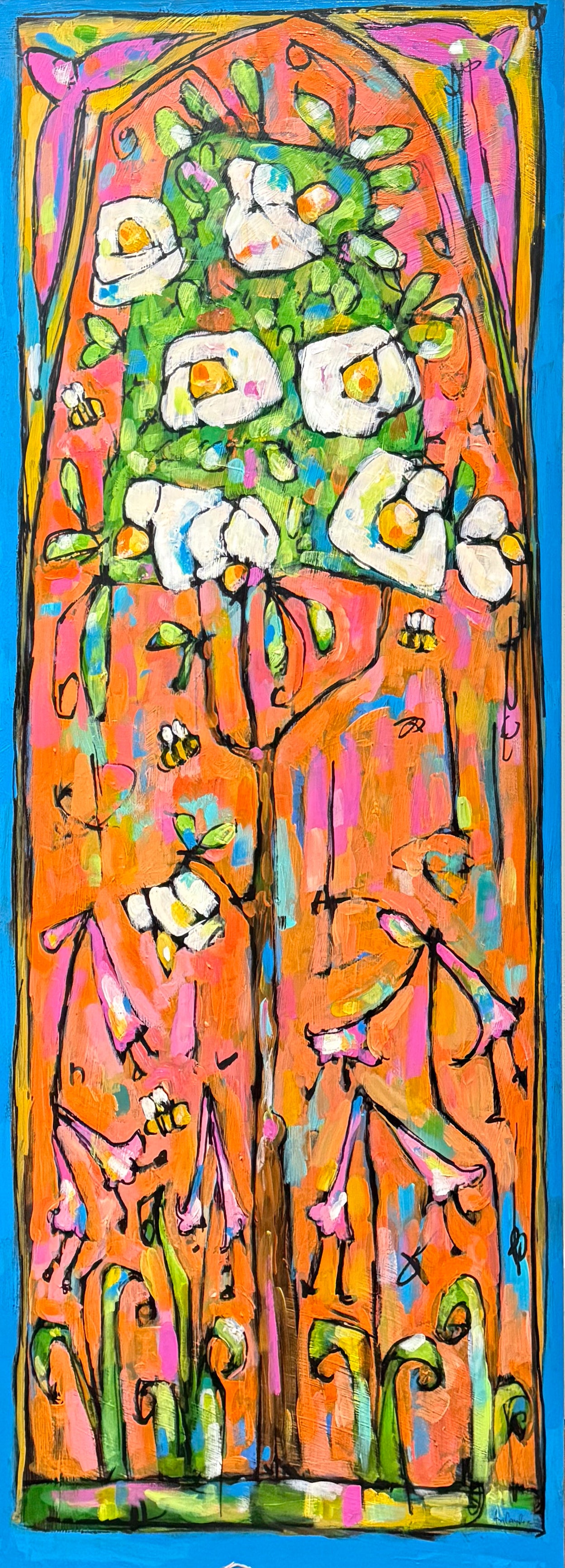 Nature: Reframed - Magnolia Tree and Daylilies