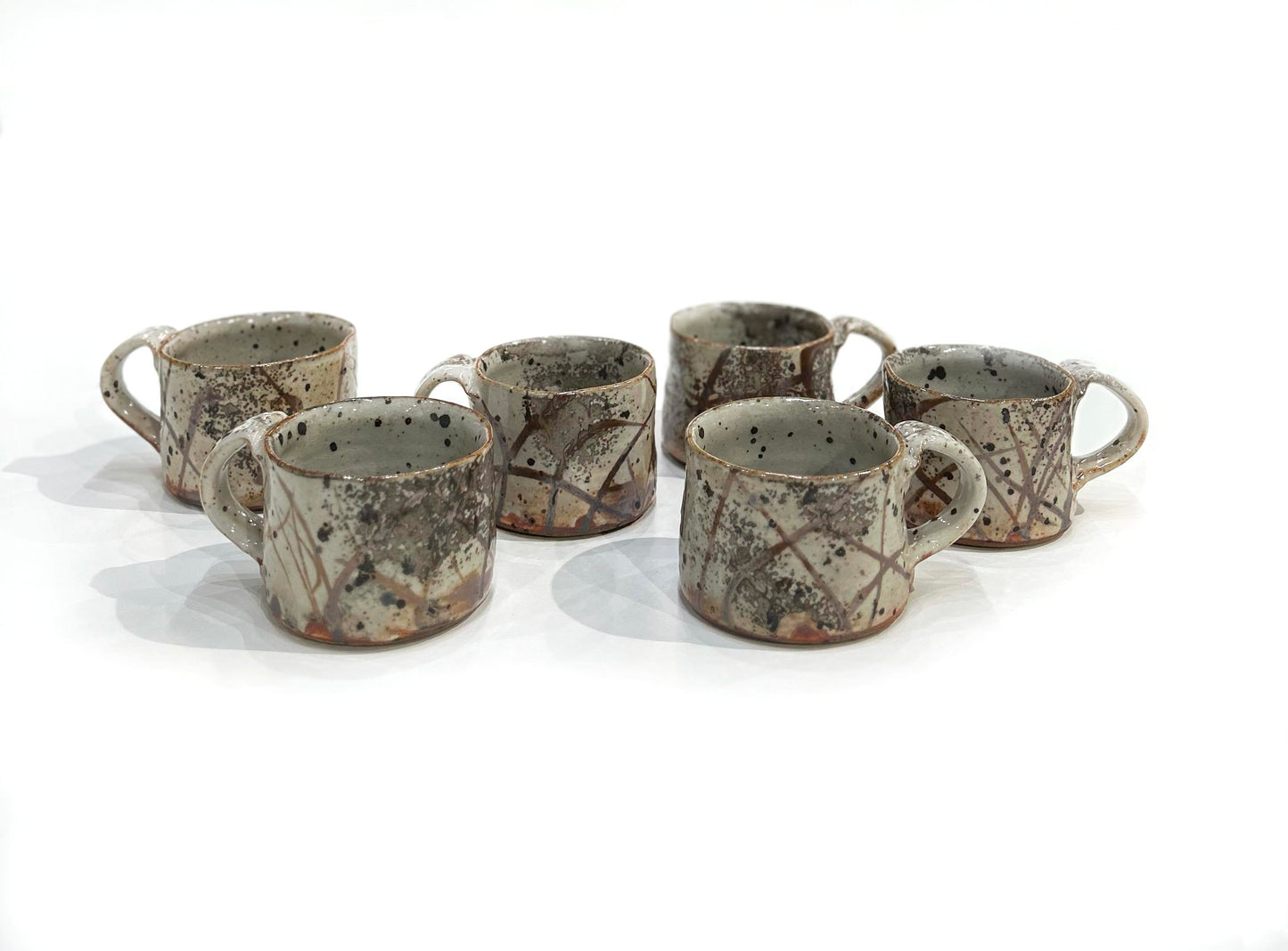 Mugs - Gray with Brown Markings