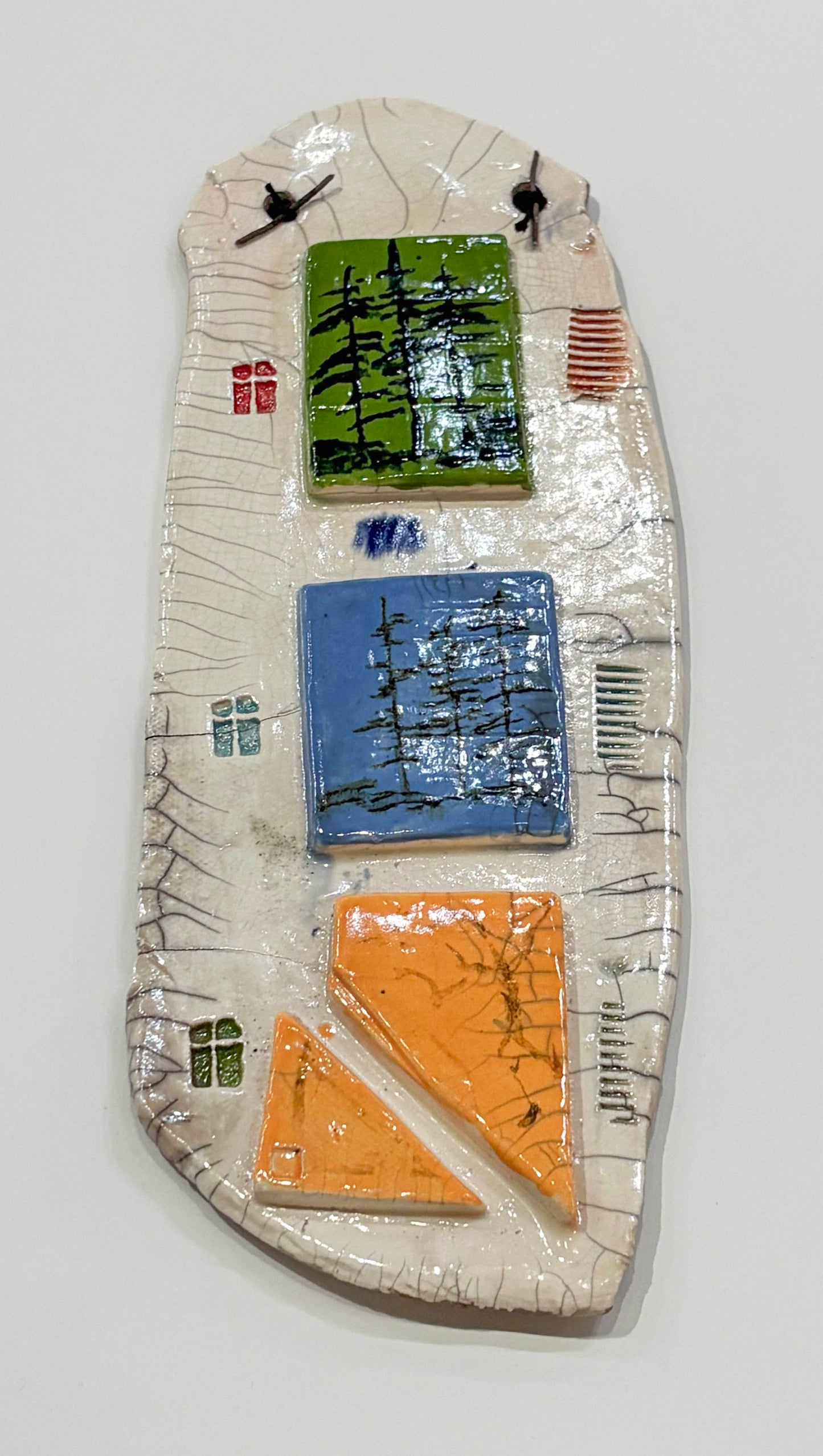 Housing Market - Raku Wall Hanging