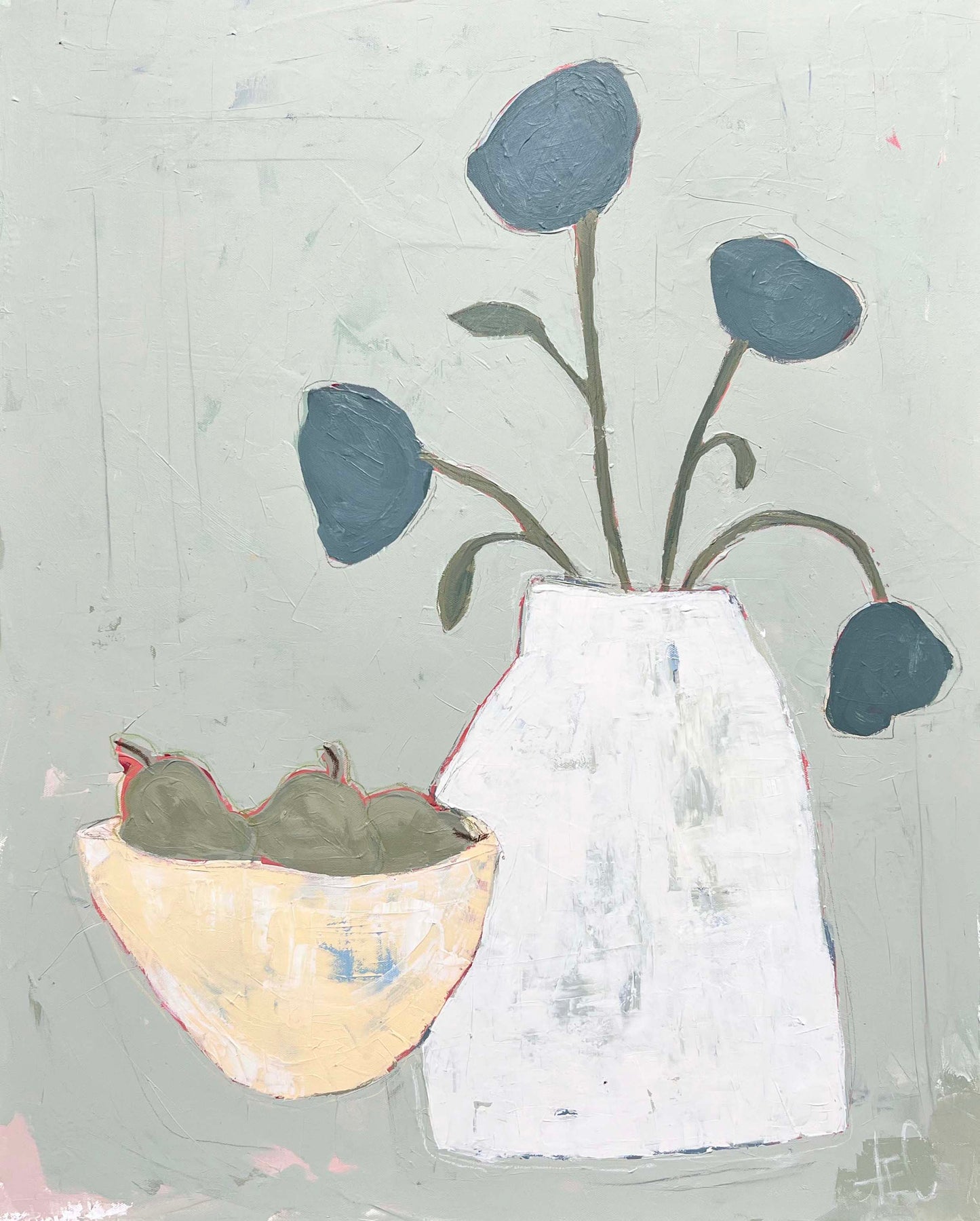 Pears and Forget-Me-Nots