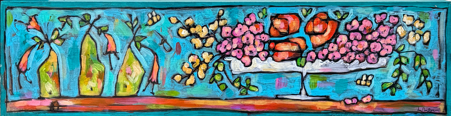 Nature: Reframed - Pears and Pink Hydrangea