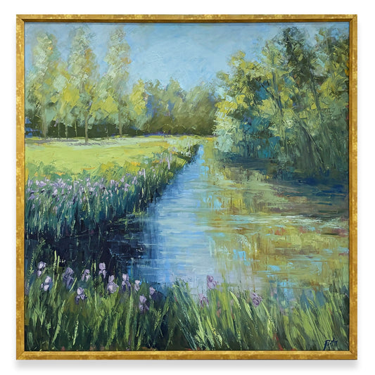 Lessons in Landscapes - Purple Irises