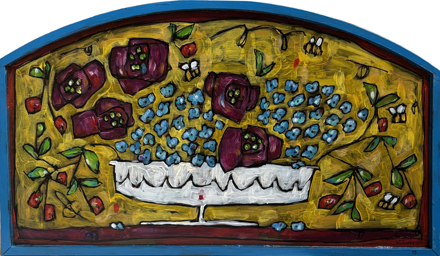 Roses, Hydrangeas and Cherries