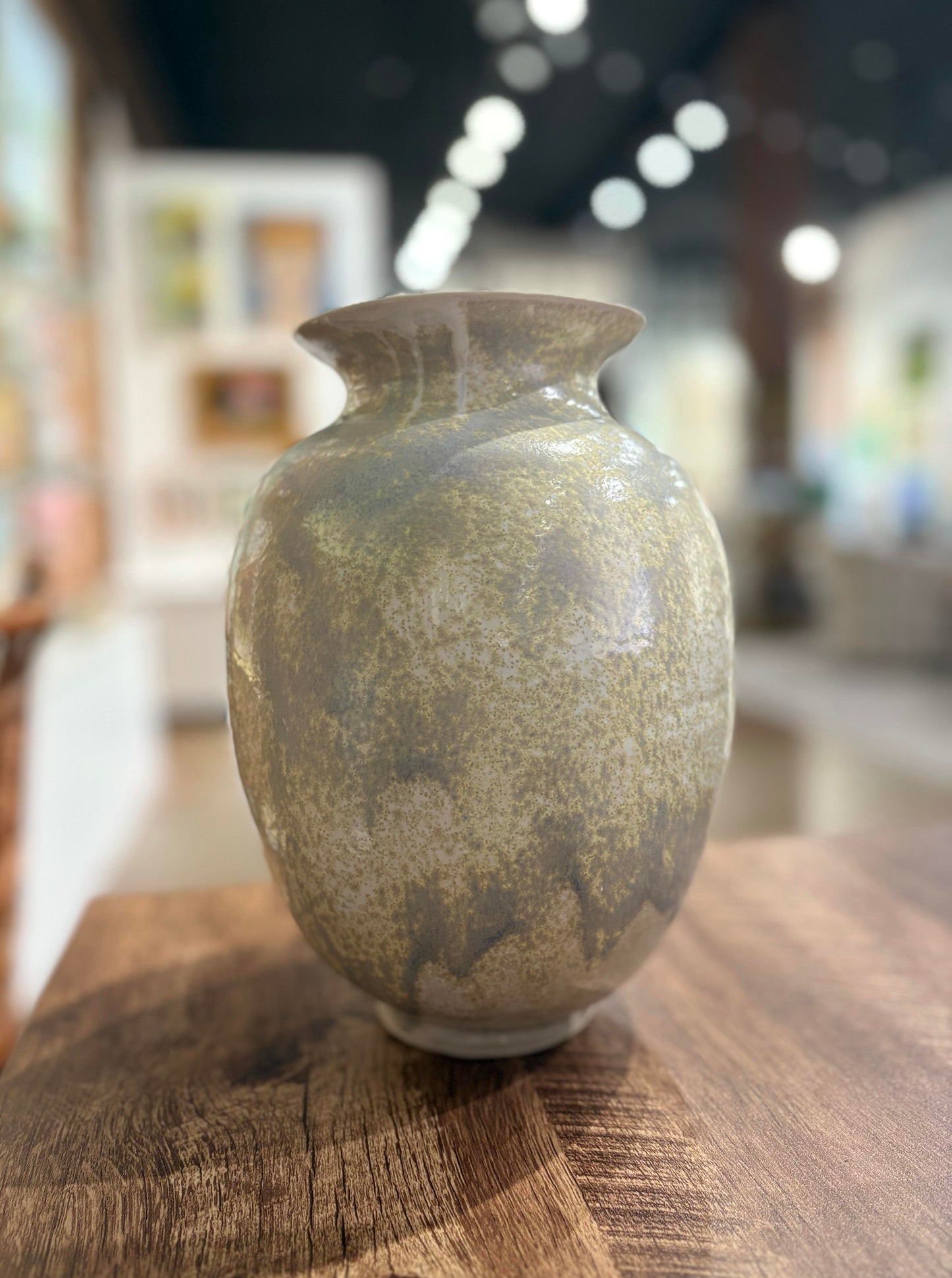 Cream Crystal Glaze Vase