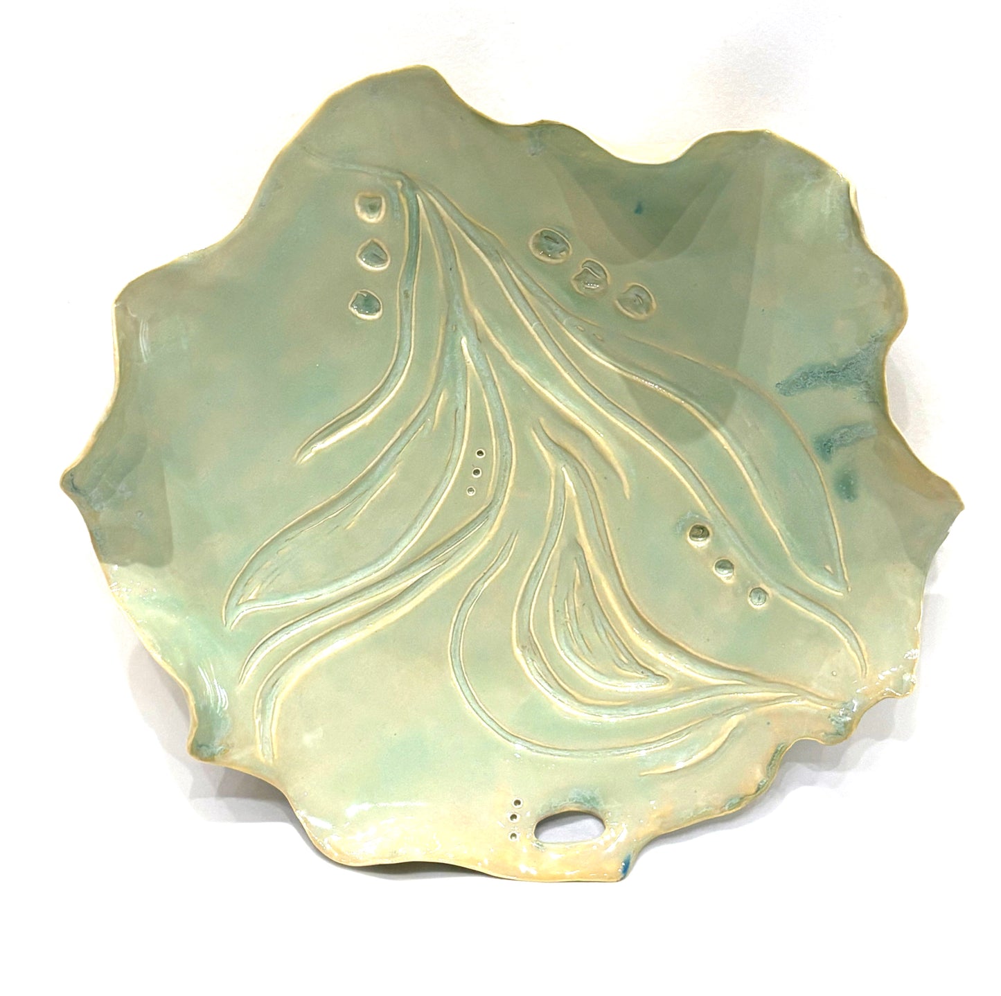 Light Green Carved Plate