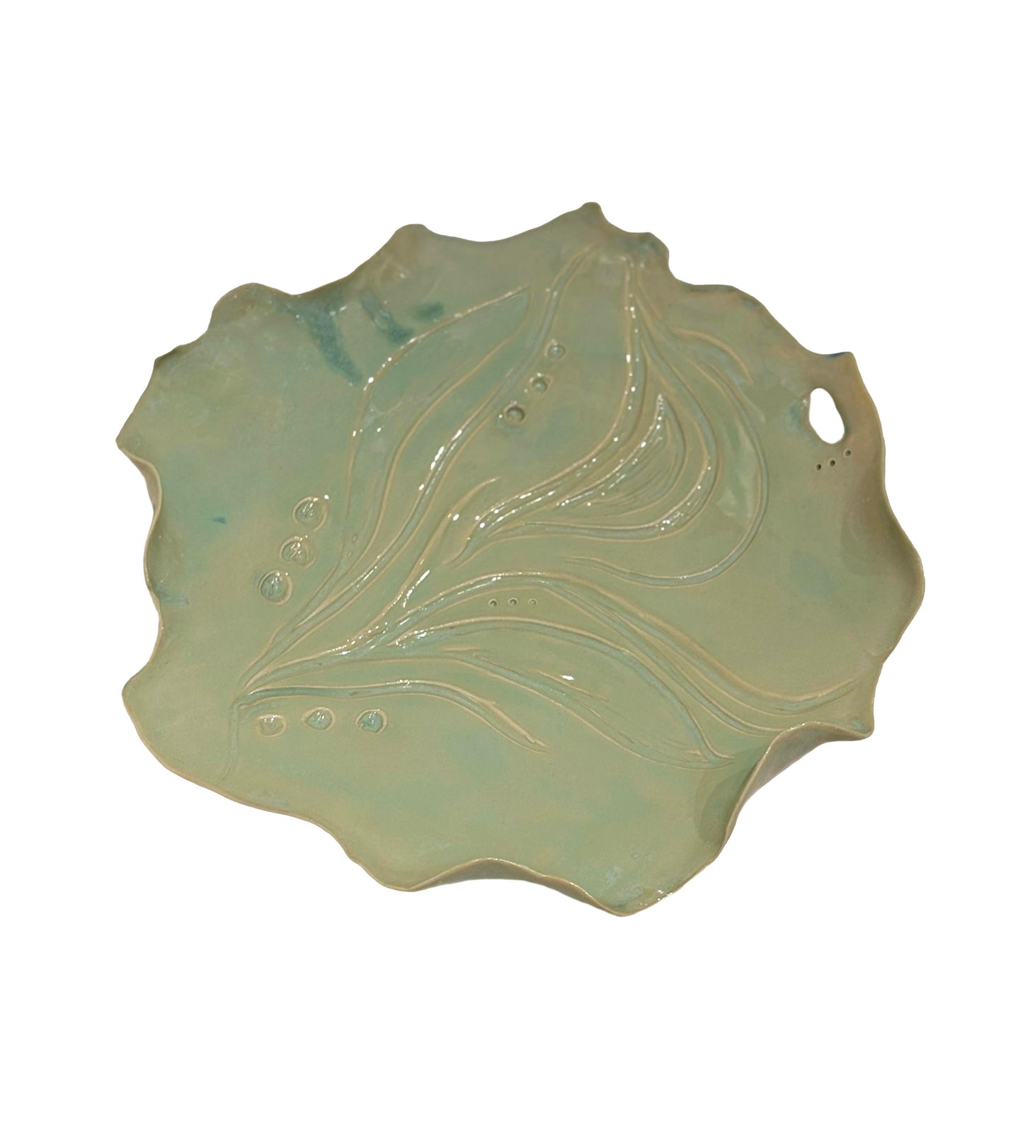 Light Green Carved Plate