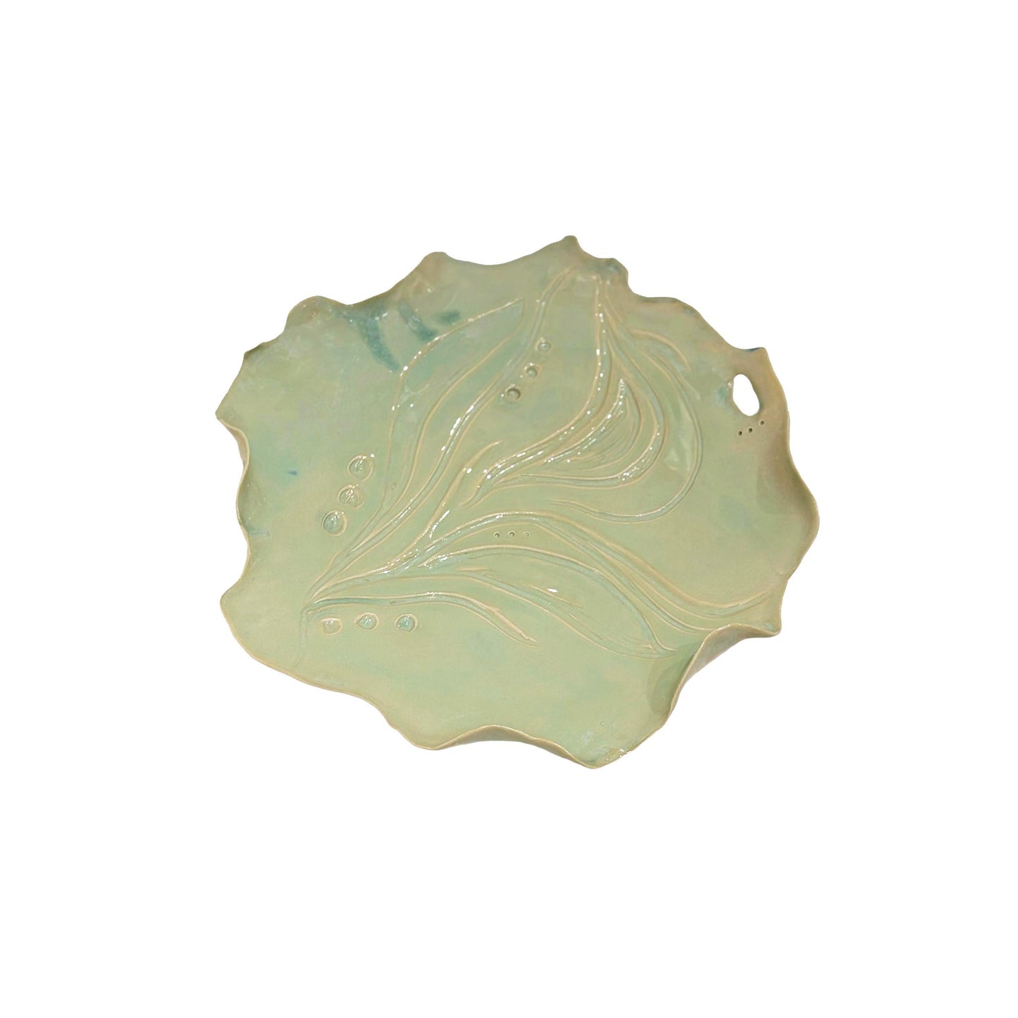Light Green Carved Plate