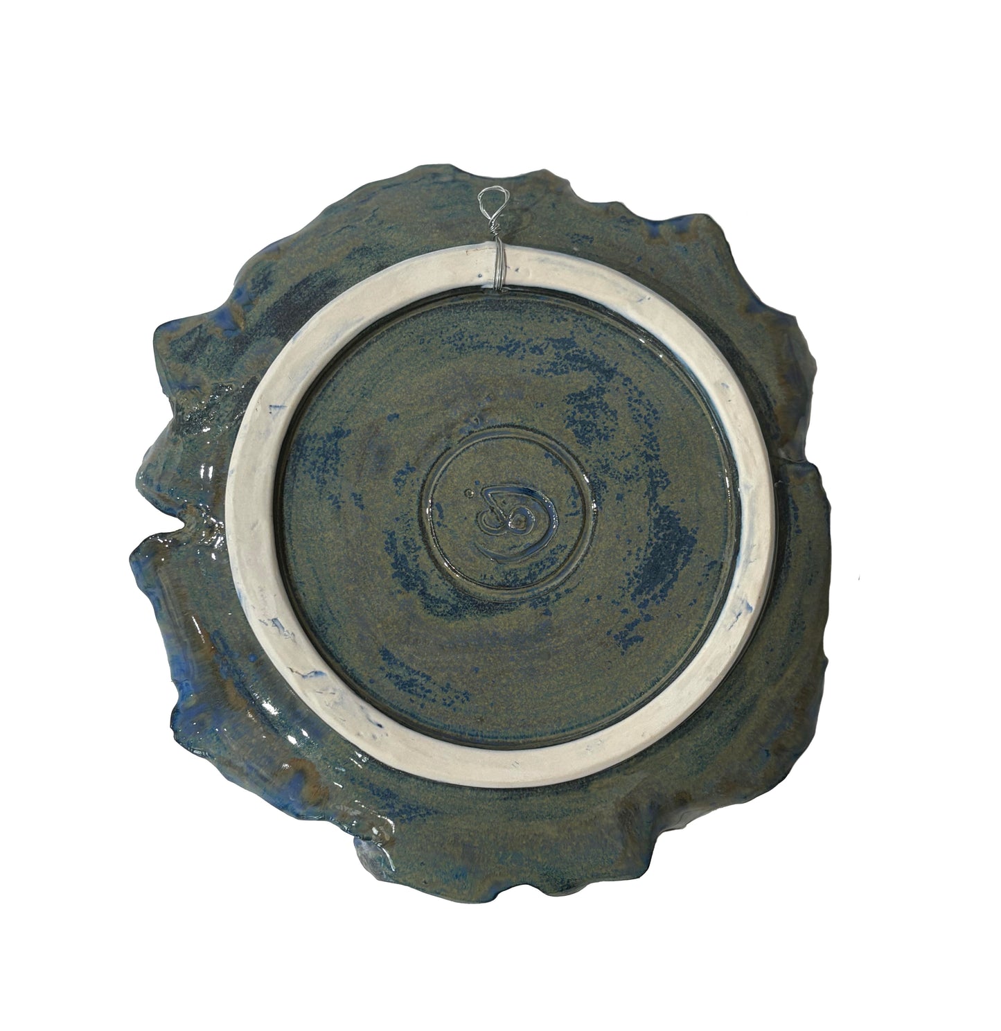 Cobalt Altered Carved Plate