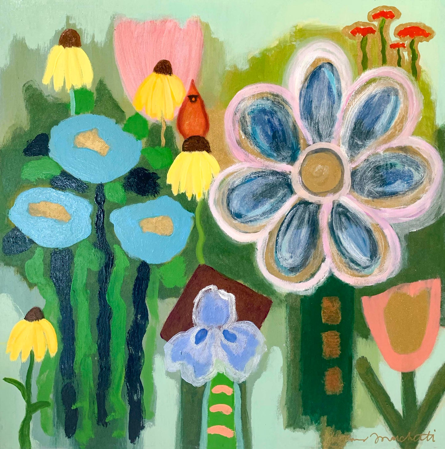 Dahlias And Daisies