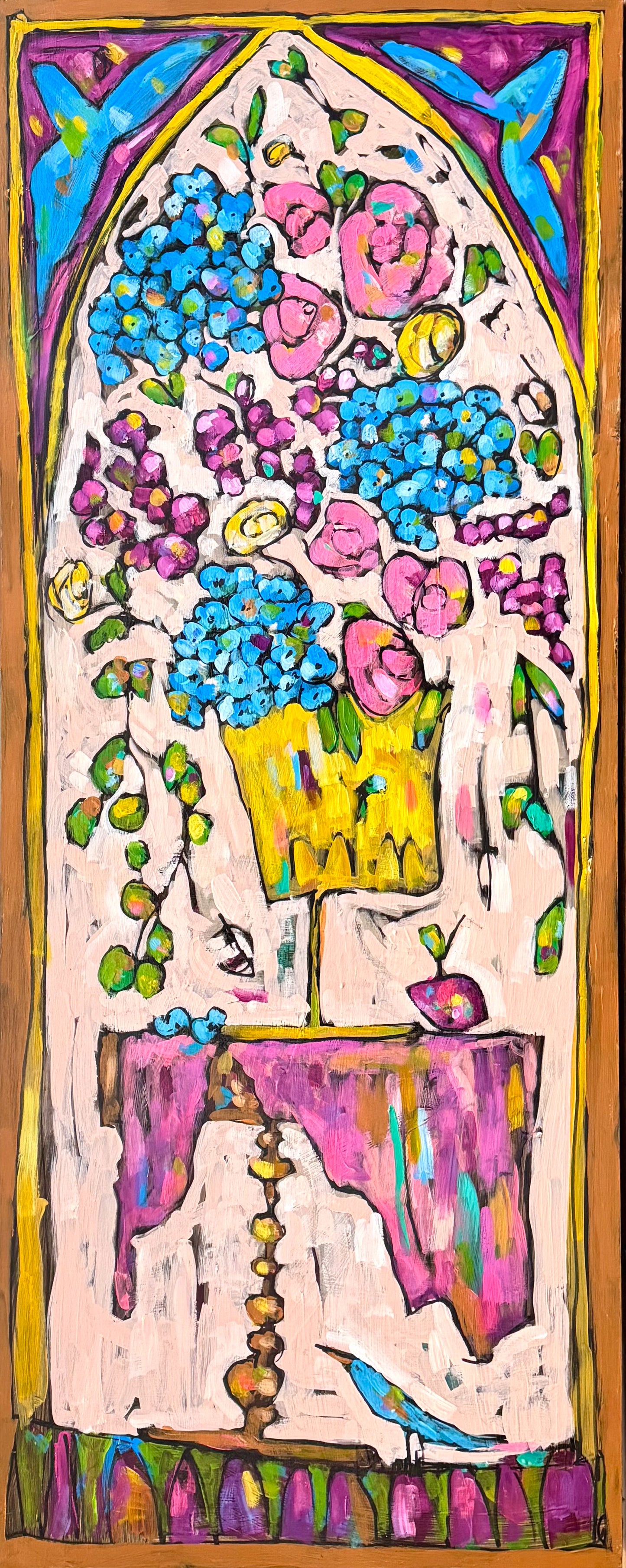 Nature: Reframed - Table with Arrangement and Plums