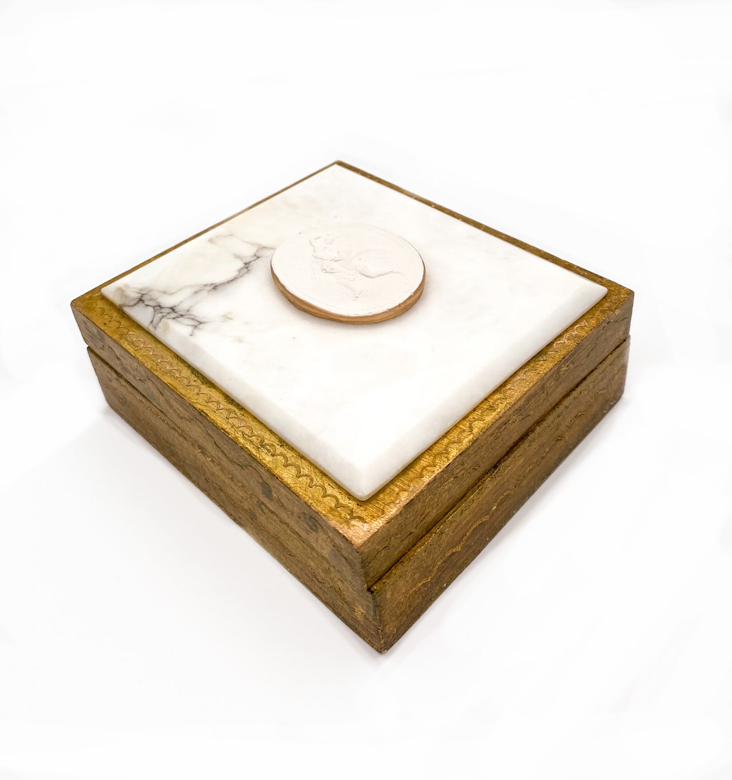 Marble Cherub Box