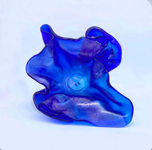 Biloxi Blues Sculptural Vase/Shell
