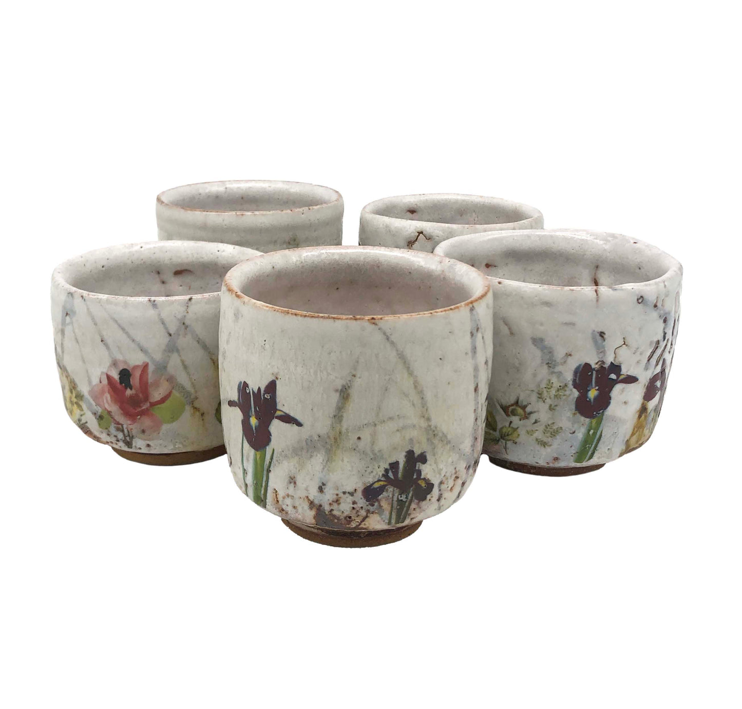 Cups with Magnolia and Iris