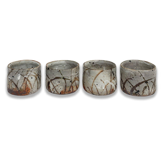 Wine Sippers with Brown Markings