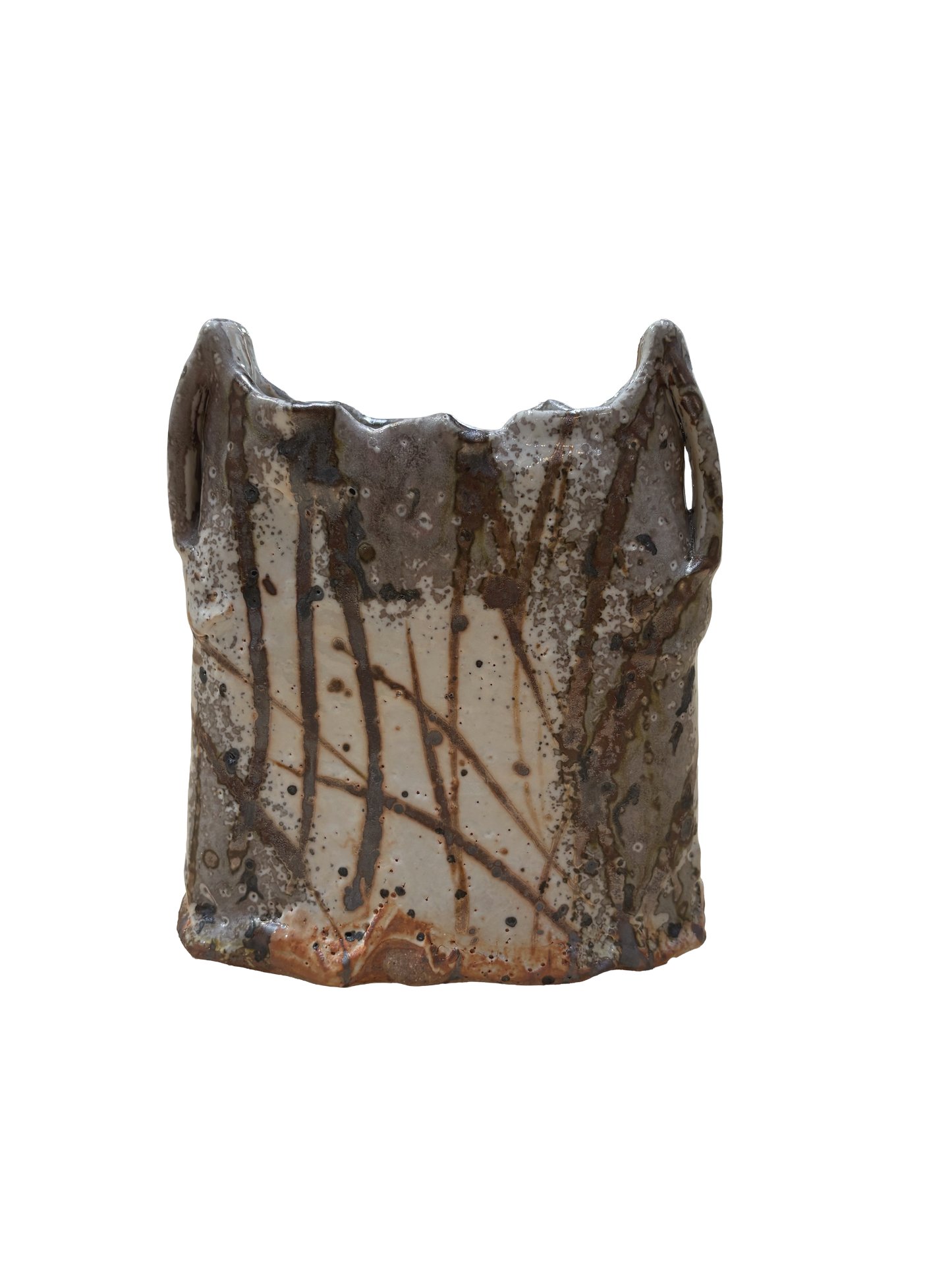 Small Vase with Brown Markings