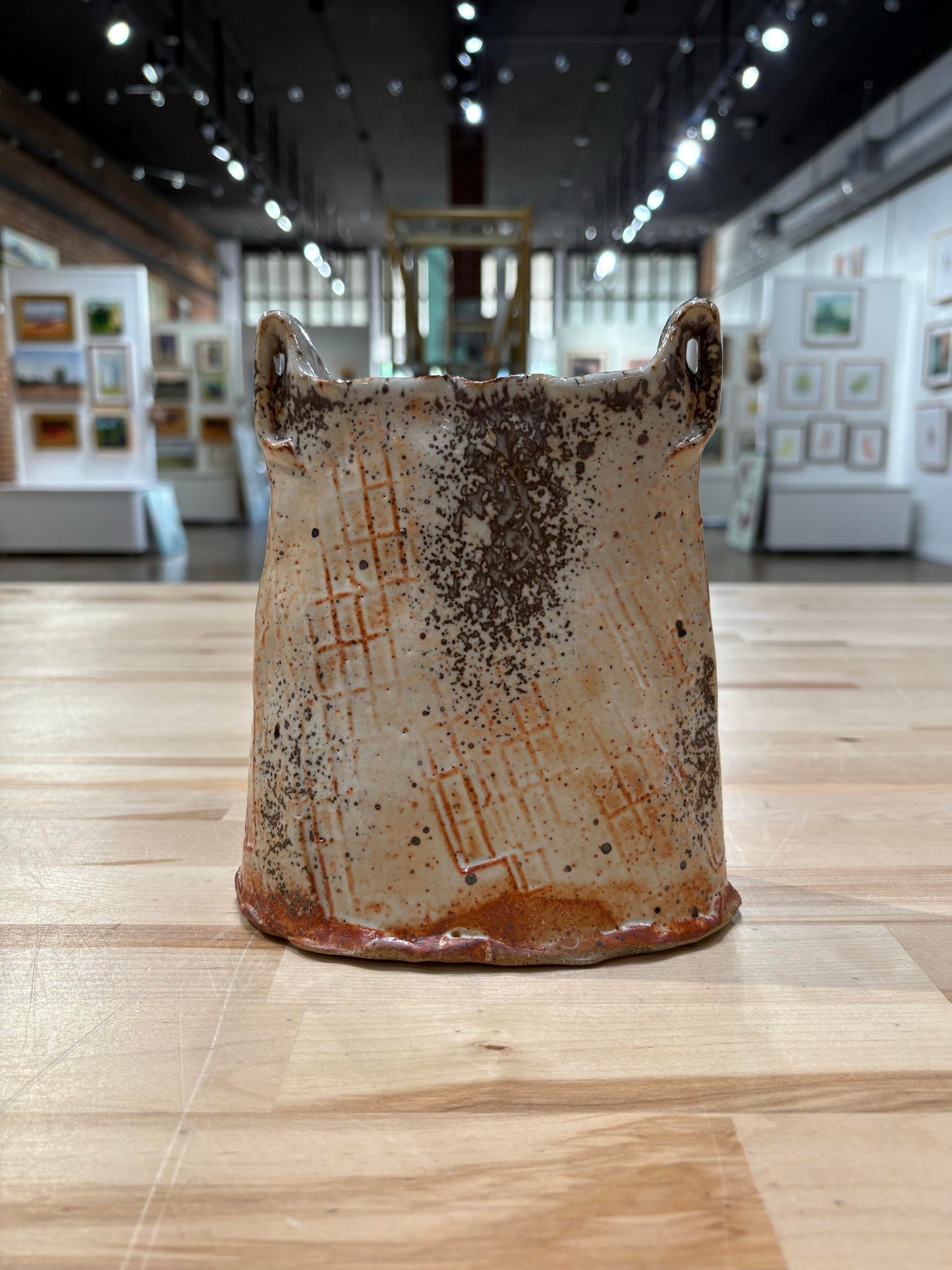 Medium Vase with Rust Markings