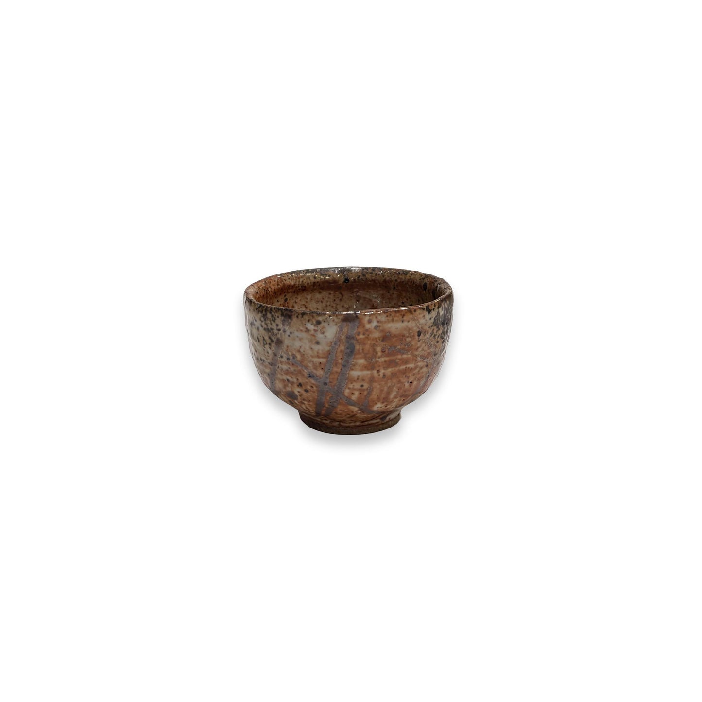 Small Rust Bowl With Brown Markings