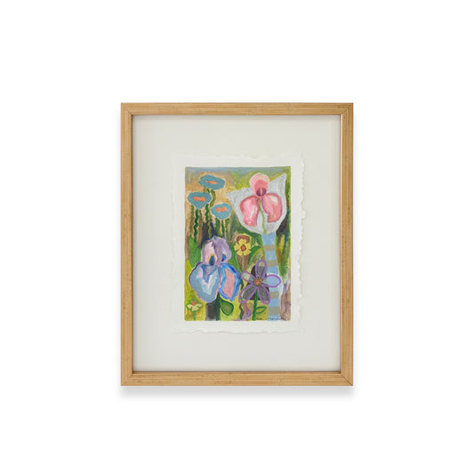 Poppies & Wildflowers - Blue Poppies & Pink Iris