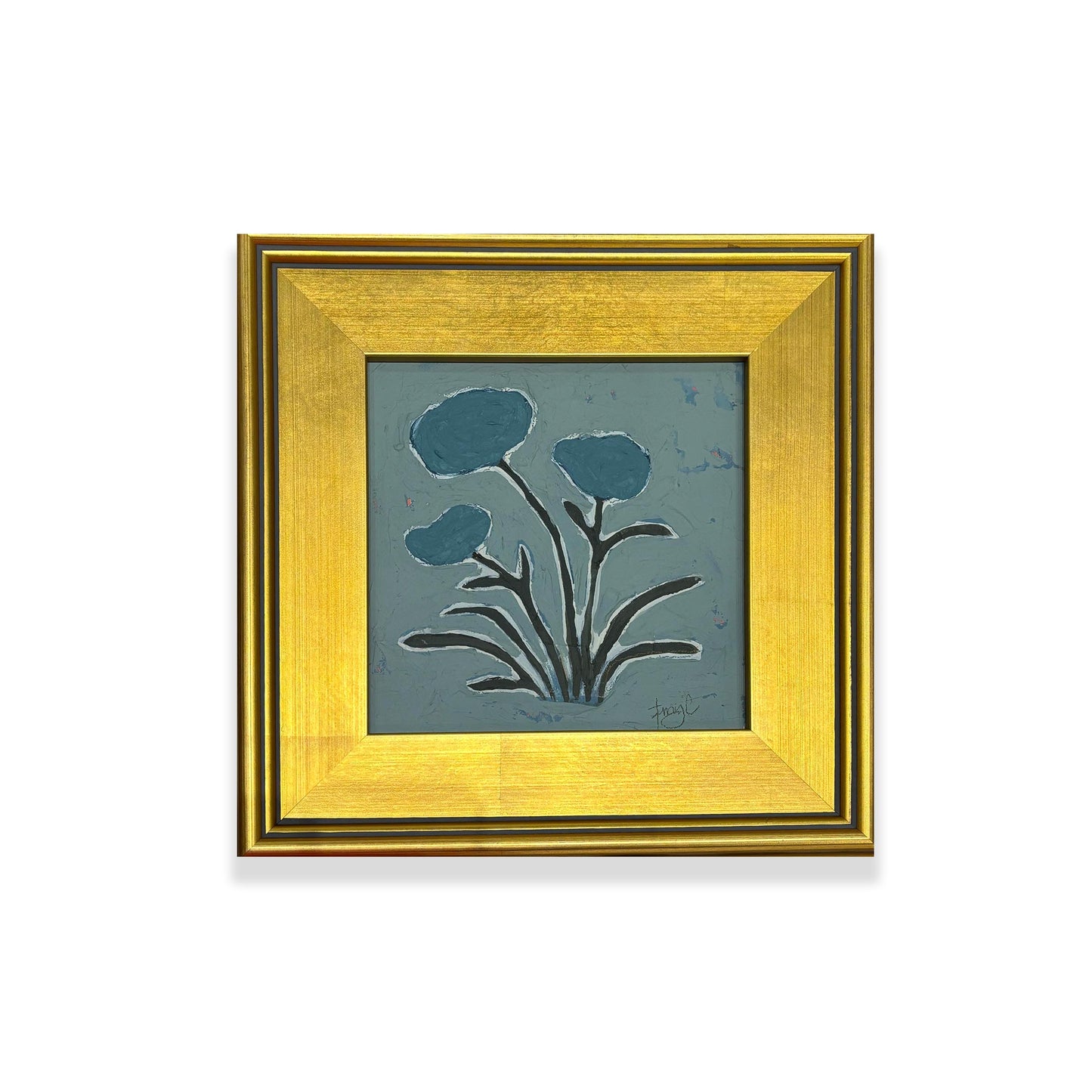 Botanical Study in Blue