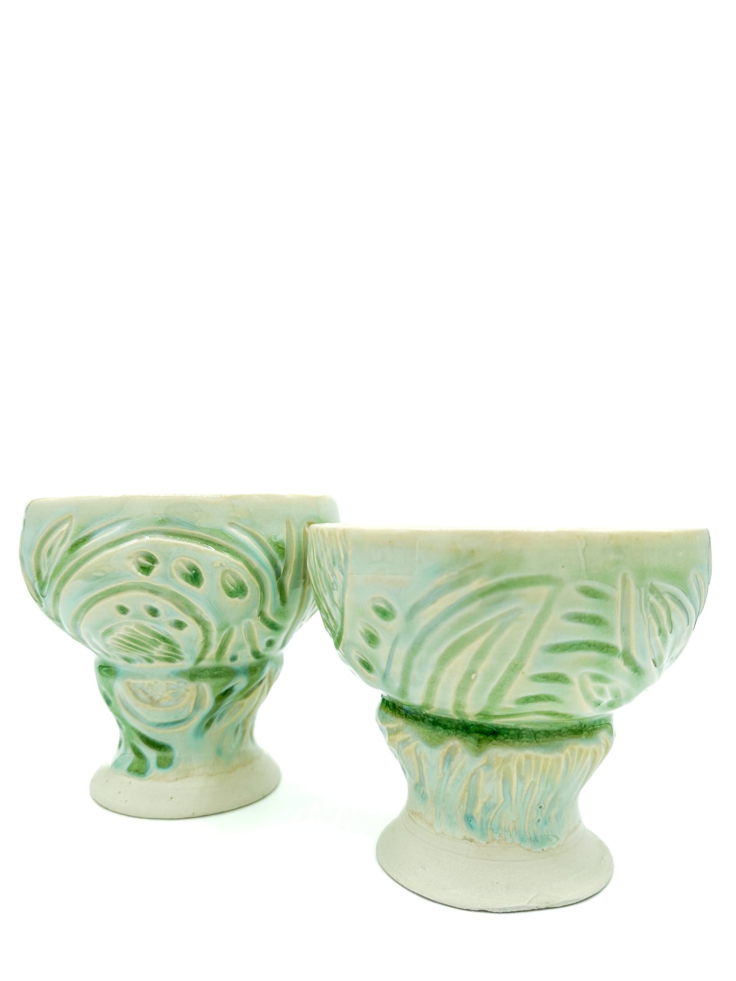 Celadon Footed Ice Cream Bowl