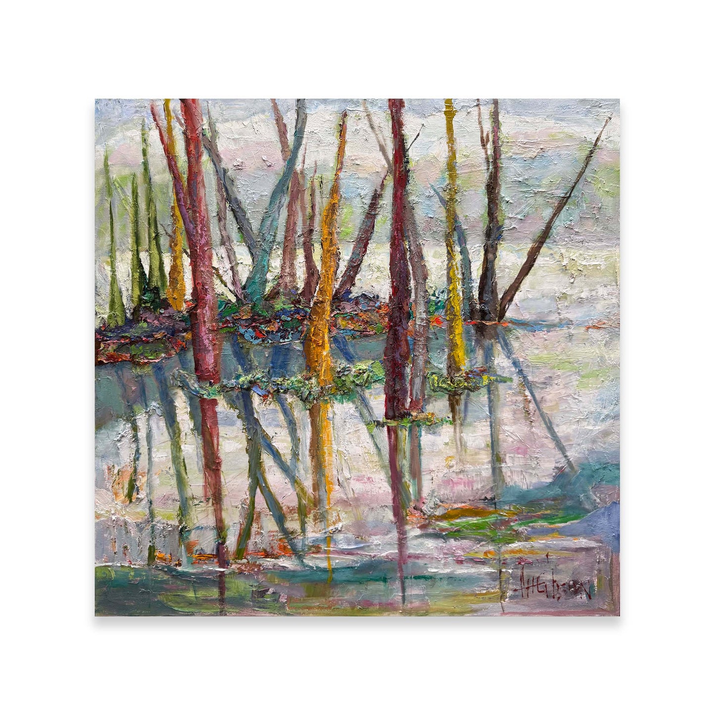 Marsh Islands Waiting - Colorful Reflections