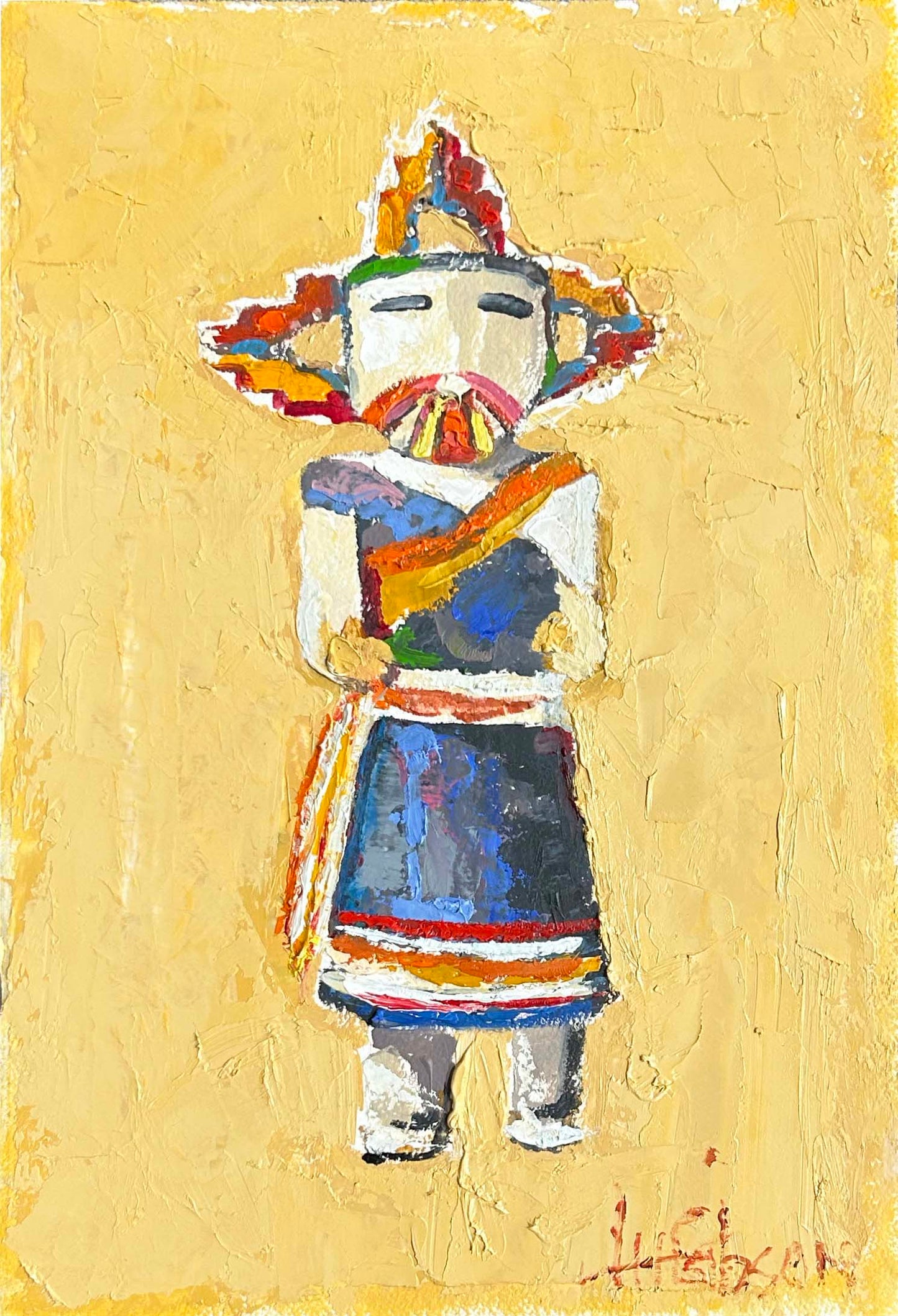Kachina Doll with Colorful Beard