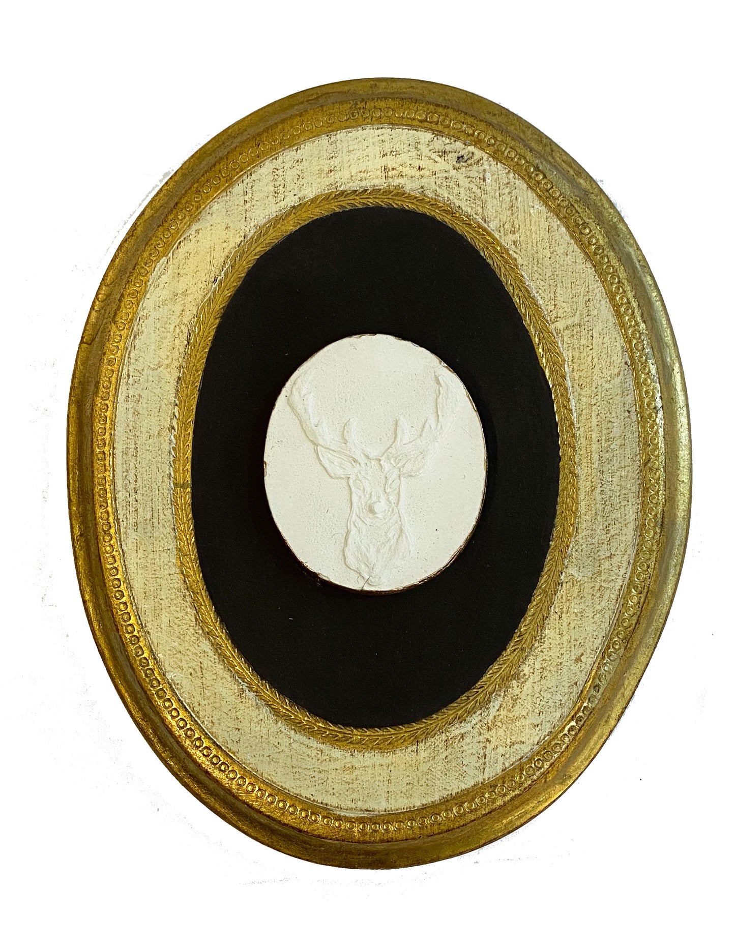 Deer Intaglio Plaque - Small Oval