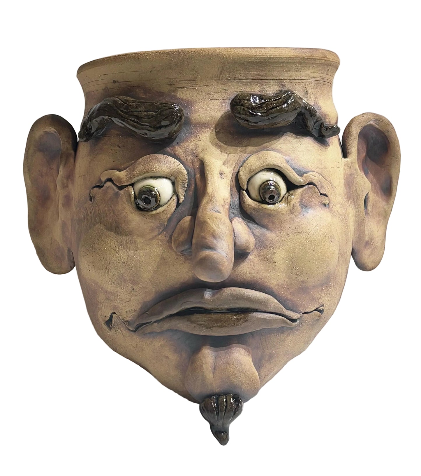 Sculptural Face Hanging Planter