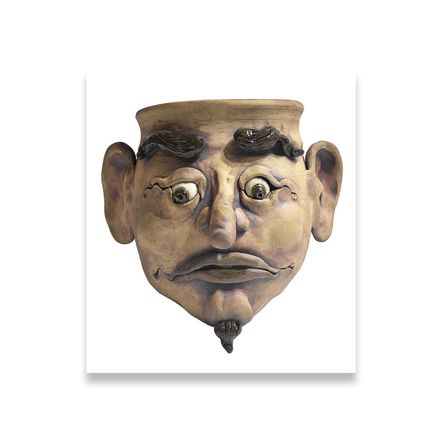 Sculptural Face Hanging Planter