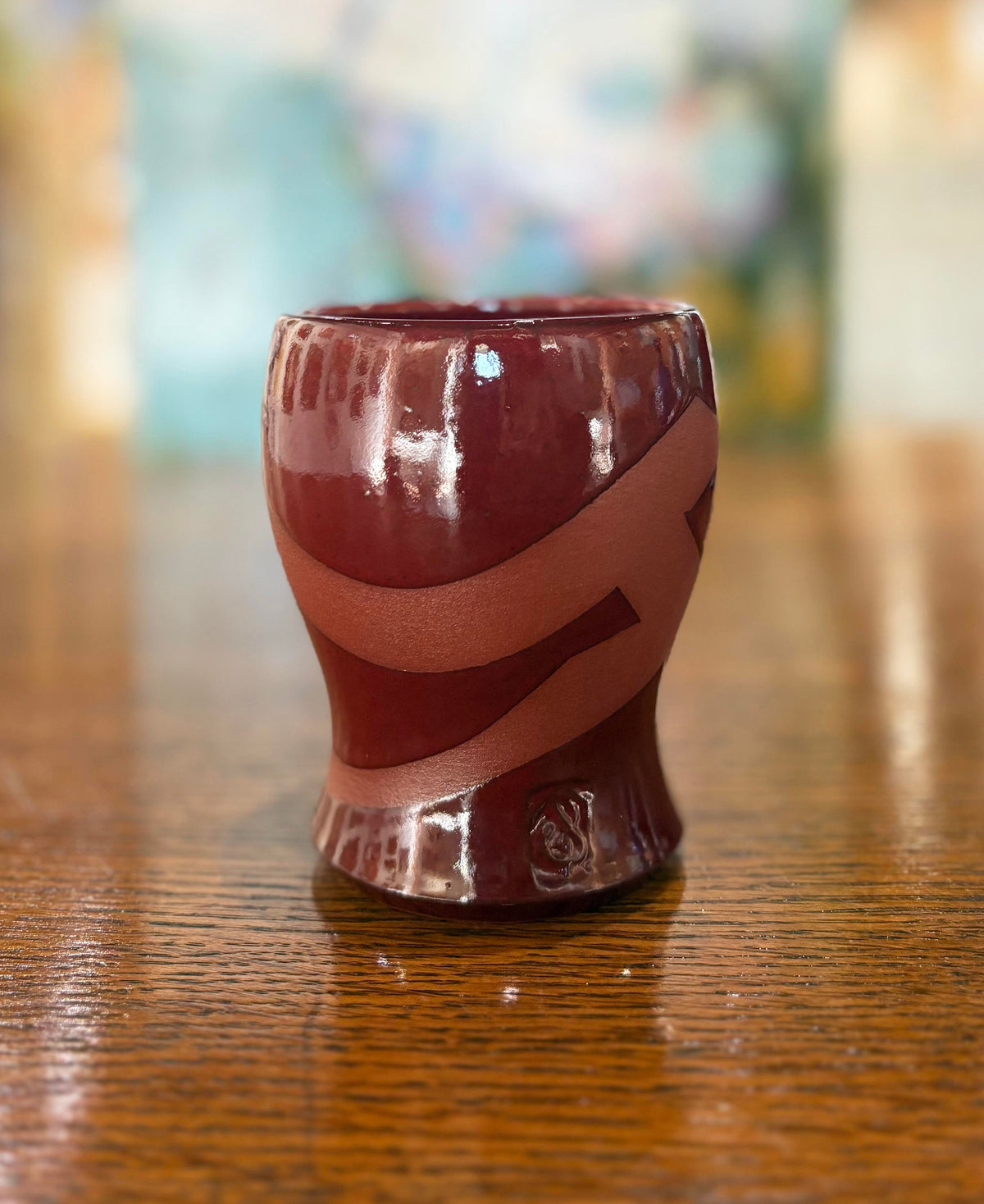 Color Contrast Series - Firebrick Decanter Set