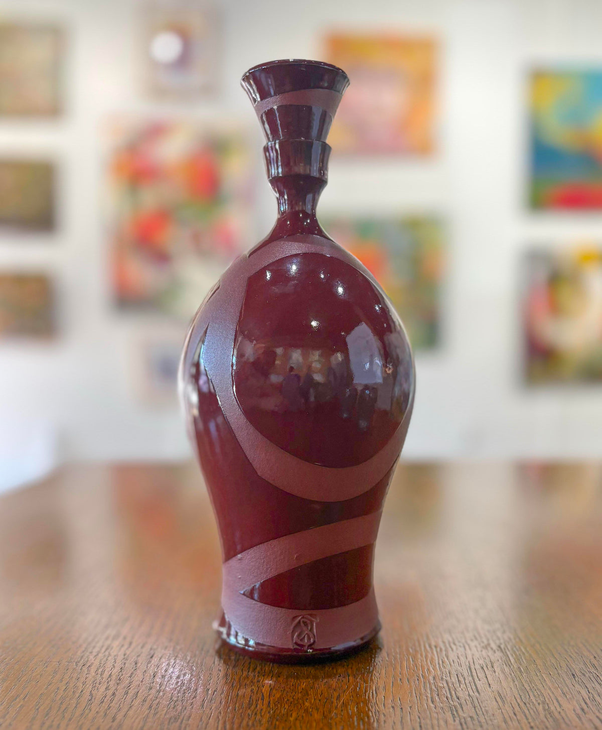 Color Contrast Series - Firebrick Decanter Set