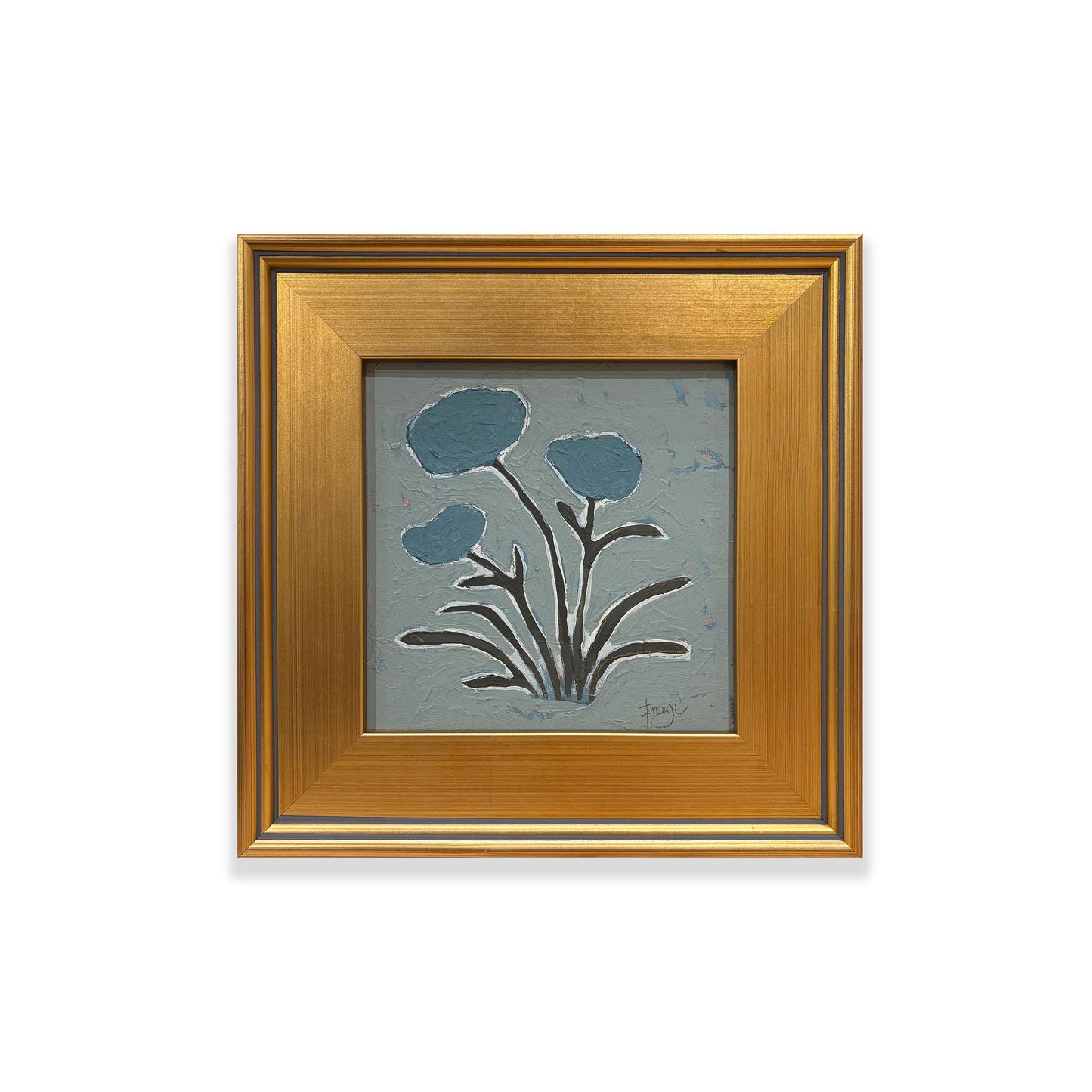 Botanical Study in Blue