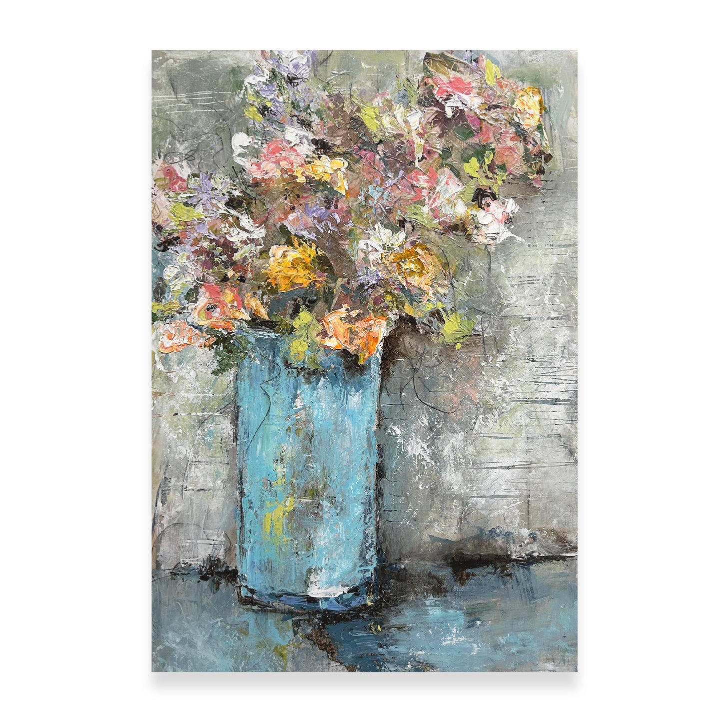 Blue Vase Floral