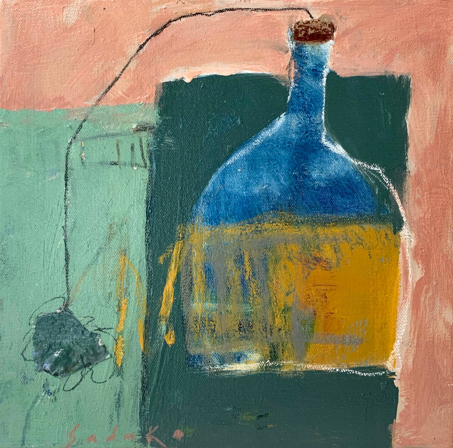Flower with a Blue Jug