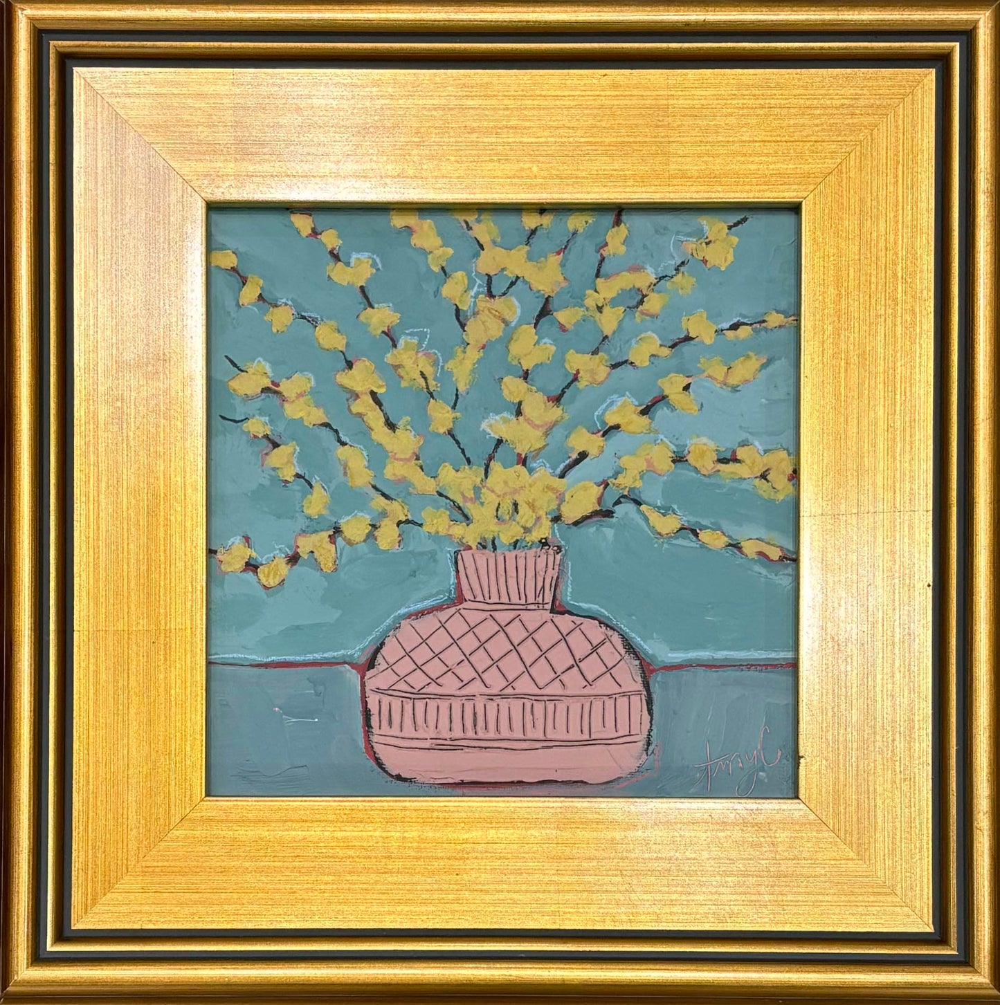 Forsythia in Pink